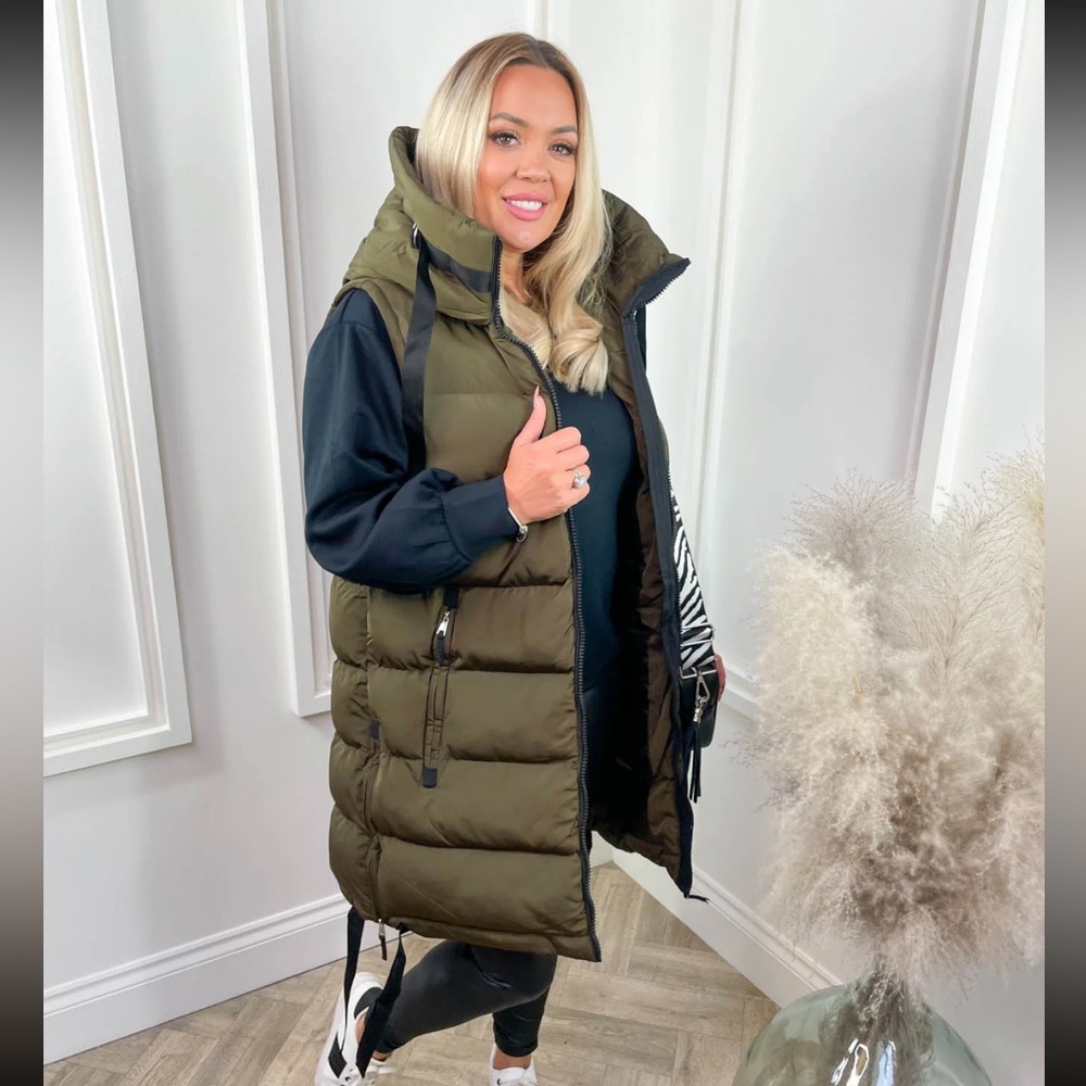 SOLD ON MERCARI! Tiger Lily Boutique - winter warmer gilet/vest